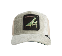 BASEBALL CAP IN VELLUTO VERDE HEARTBREAKER ICED MANTIS STRASS